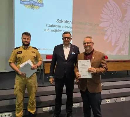 Wójt Gminy Sośno na szkoleniu z ochrony ludności i obrony cywilnej w Bydgoszczy