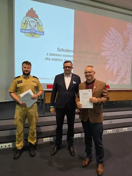 Wójt Gminy Sośno na szkoleniu z ochrony ludności i obrony cywilnej w Bydgoszczy