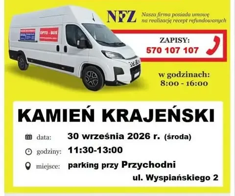 Bezpłatne badanie wzroku w Kamieniu Krajeńskim – Opto-Bus już 30 września