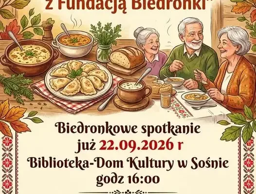 Sośno: spotkanie seniorów 60+ z cyklu „Danie Wspólnych Chwil” już 22 września