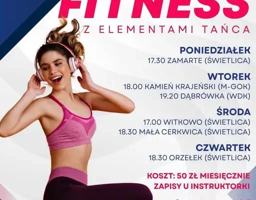 Zajęcia fitness z elementami tańca w Gminie Kamień Krajeński – start już wkrótce