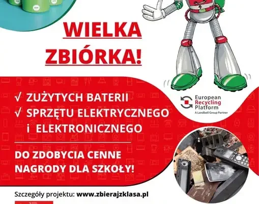 Szkoła w Sępólnie Krajeńskim zbiera zużyte baterie w akcji „Zbieraj z klasą”