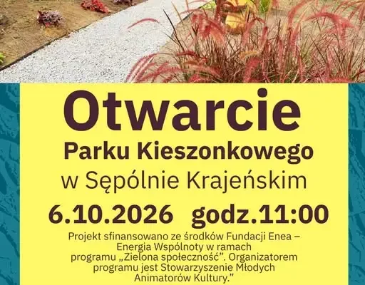 Nowy Park Kieszonkowy w Sępólnie Krajeńskim – otwarcie już 6 października