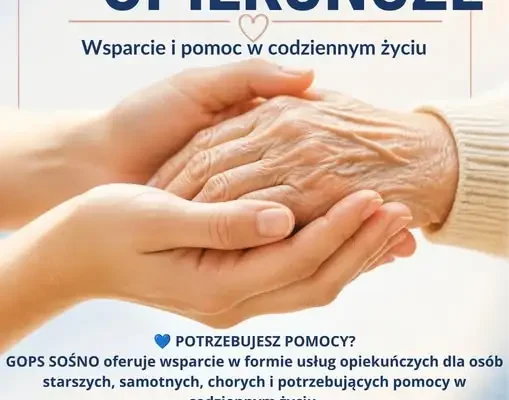 GOPS w Sośnie oferuje usługi opiekuńcze dla potrzebujących wsparcia