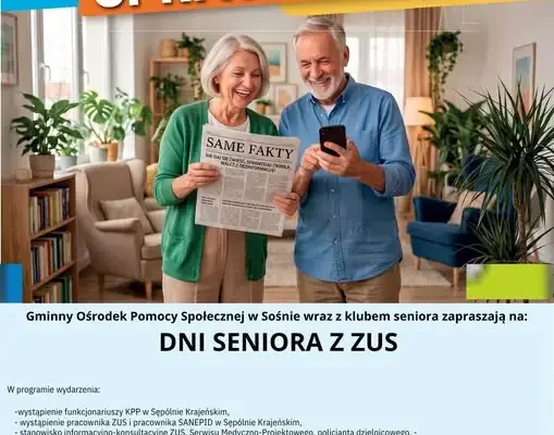 Dzień Seniora z ZUS w Sośnie – warsztaty, konsultacje i zabawa