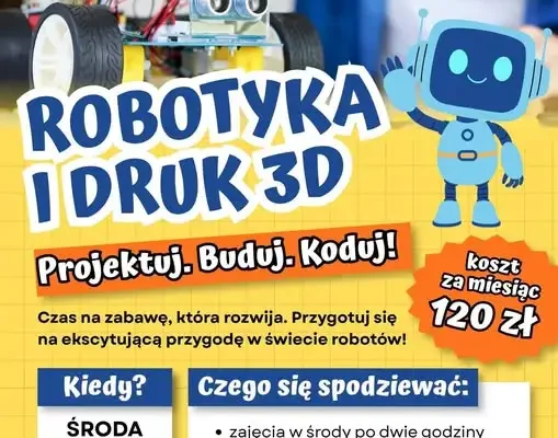 M-GOK w Kamieniu uruchamia cotygodniowe zajęcia z robotyki i druku 3D