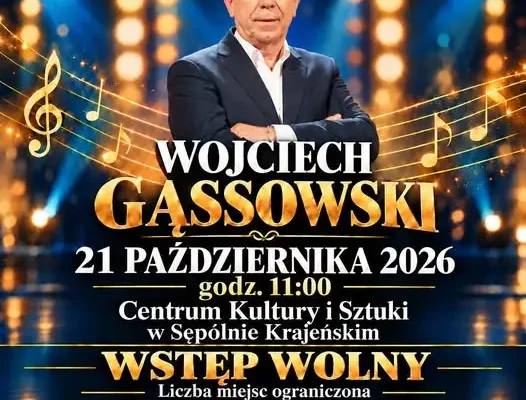 Dzień Seniora w Sępólnie Krajeńskim — wystąpi Wojciech Gąssowski