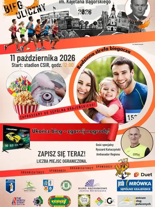 Bieg Uliczny im. Kajetana Bągorskiego w Sępólnie Krajeńskim – brakuje tylko jednego uczestnika do setki