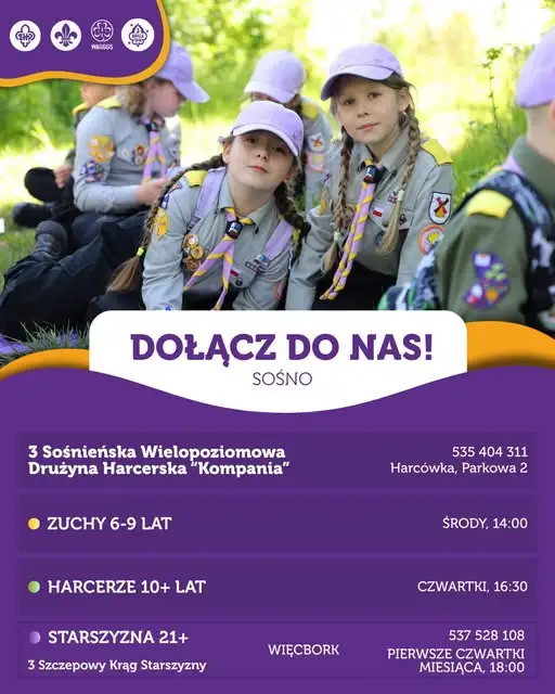 Sośnieńska Drużyna Harcerska „Kompania” zaprasza w swoje szeregi
