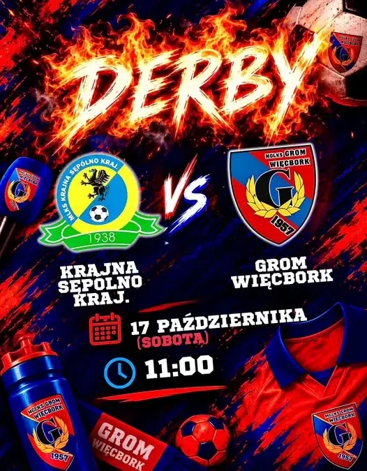 Derby Krajny! Grom Więcbork zagra na wyjeździe z Krajną Sępólno Krajeńskie