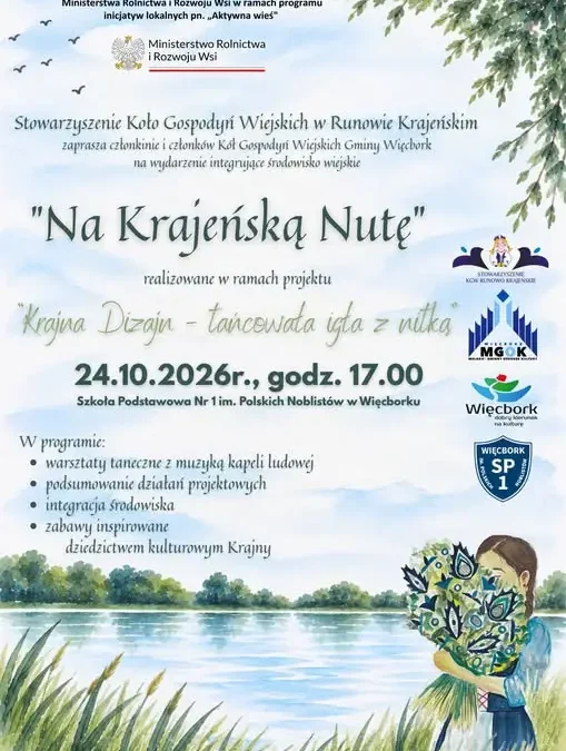 Zaproszenie na spotkanie „Na Krajeńską Nutę” w Więcborku – 24 października 2026
