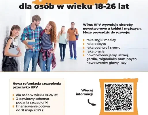 Bezpłatne szczepienia przeciw HPV dla mieszkańców powiatu sępoleńskiego