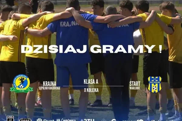 MLKS Krajna Sępólno gra dziś na wyjeździe ze Startem Warlubie w X kolejce A-klasy