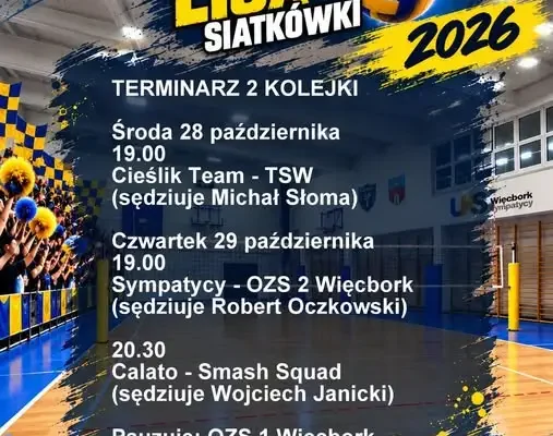 Więcborska Liga Siatkówki: Sympatycy zmierzą się z Cieślik Team