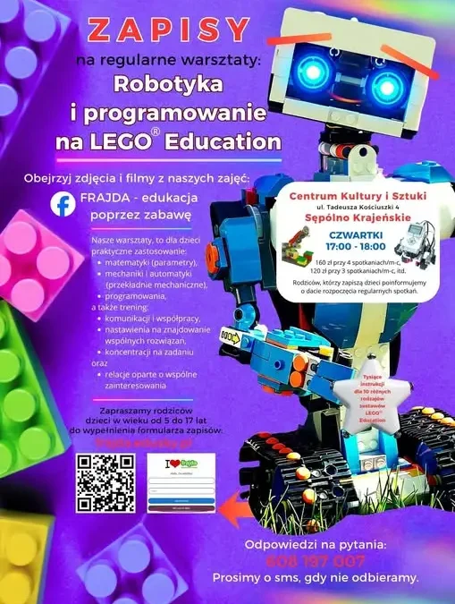 Robotyka i programowanie w CKiS Sępólno Krajeńskie – zapisy na czwartkowe warsztaty