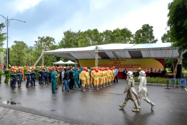 Kobieca Drużyna Pożarnicza z gminy Sośno na zawodach wojewódzkich OSP w Brześciu Kujawskim